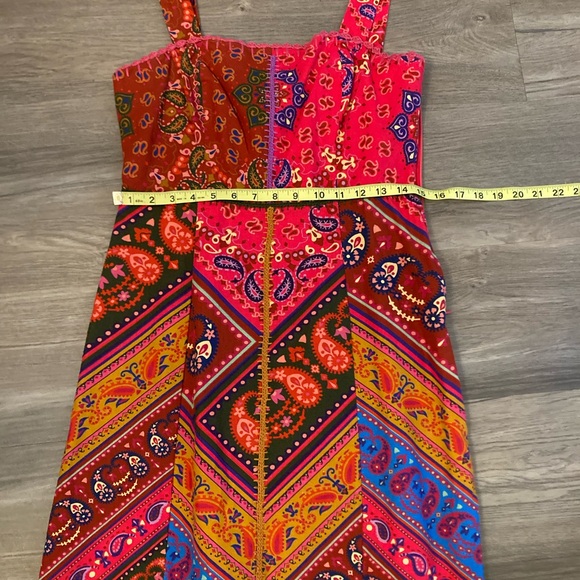 Farm Rio Womens Bandana Tank Mini Dress sz M - Picture 5 of 7